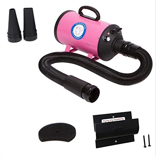 Flying Pig Grooming Flying One Wall Mount Grooming Dryer Kit (Pink)