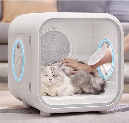 Fully Automatic Pet Cat Hair Drying Box,Constant Temperature Cat Hair Dryer Dog Hair Dryer,Fast Drying Transparent Window Over Temperature Protection