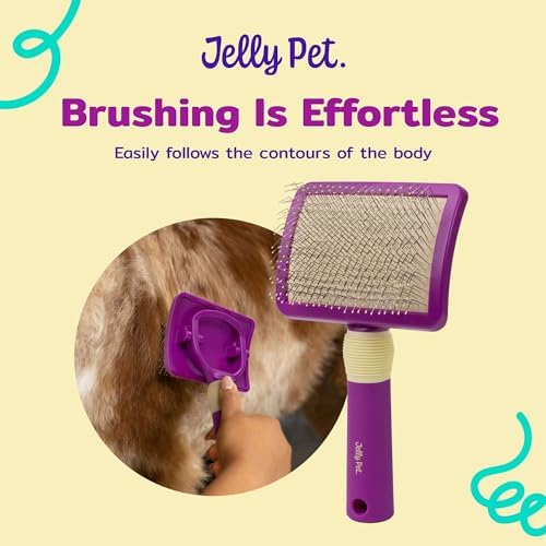 JELLY PET Pivoting Slicker Brush