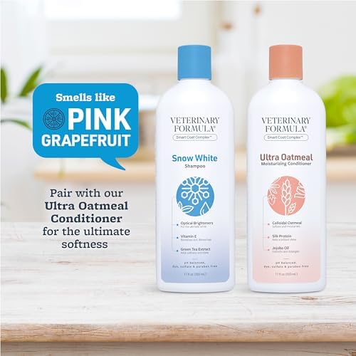 Veterinary Formula Smart Coat Whitening & Stain Remover Pet Shampoo, 17oz