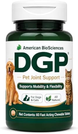 DGP Dog Joint Supplement for Mobility & Flexibility, 60 Chewable Tablets