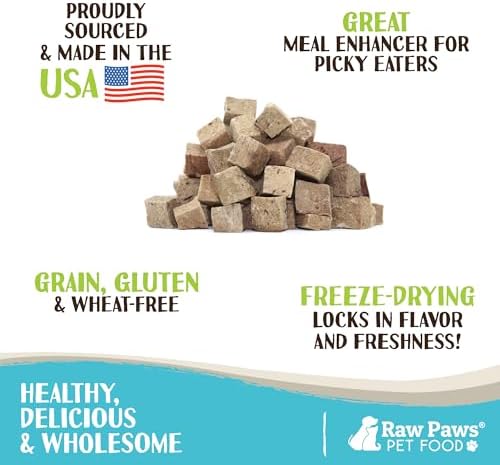 Raw Paws Freeze-Dried Beef Liver Dog & Cat Treats, 8-oz - Training