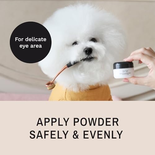 Eye Envy ProPowder Applicator Brush for Dogs and Cats, Large, Black, Metallic