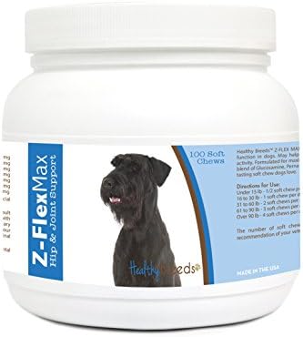 Healthy Breeds Giant Schnauzer Z-Flex Max Hip & Joint Soft Chews 100 Count, One Size