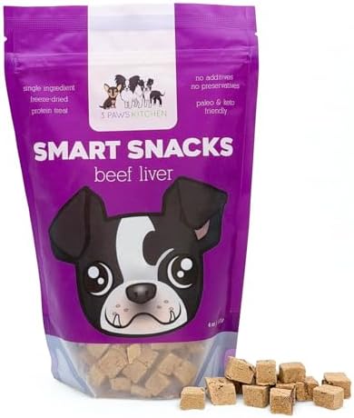 Freeze Dried Dog Treats - Single Ingredient Beef- Healthy, High Value - Freeze Dried Dog Food - Made in the USA – 4 Ounce