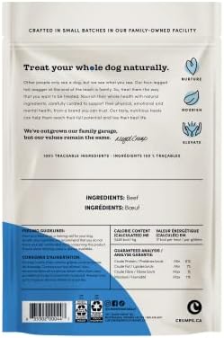 Crumps Naturals Beef Tendersticks 58g/2oz | High Protein Dog Treats | Baked Beef | Single Ingredient | Great for training