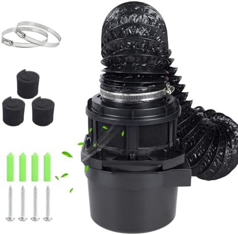 2026 Exclusive 3-in-1 Indoor Dryer Vent Kit with Black Dryer Vent Hose - Dryer Lint Catcher Box Water Filter Bucket - Indoor Dryer Lint Trap for Electric Dryer