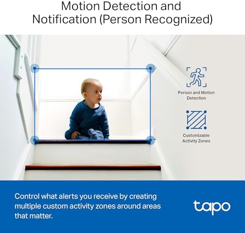 Tapo 1080P Indoor Security Camera, Baby Monitor, Dog Camera, C100(4-Pack)