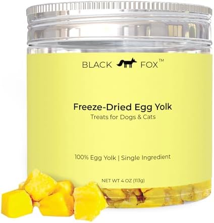 BLACK FOX Freeze-Dried Egg Yolk Treats for Dogs & Cats - 4oz