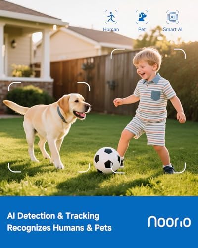 Noorio IP66 Magnetic Outdoor Security Camera, 1080P, 2.4GHz WiFi, B200SE
