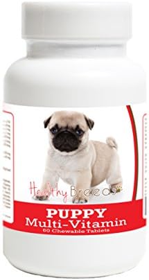 Healthy Breeds Pug Puppy Dog Multivitamin Tablet 60 Count