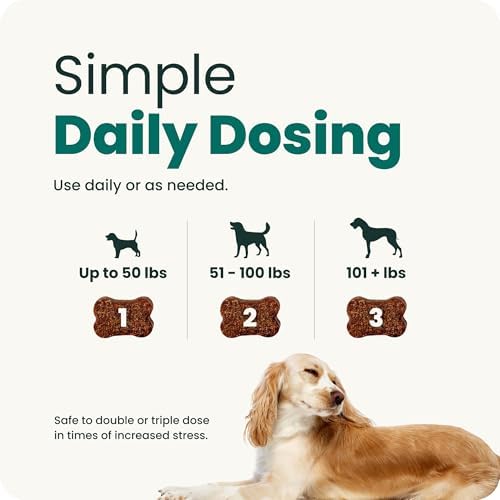 VetriScience Long Lasting Calming Chews for Dogs, Chicken, 90-Pack, 90 Count