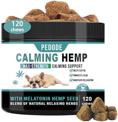 Hemp Calming Chews for Dogs, 120 Chews