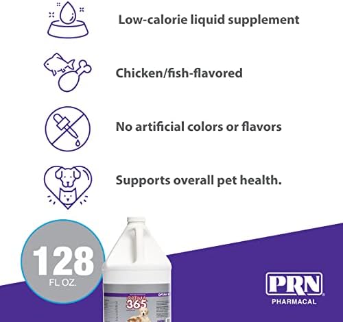 PRN Pharmacal Optima 365 Omega Skin and Coat Supplement, 128 fl oz