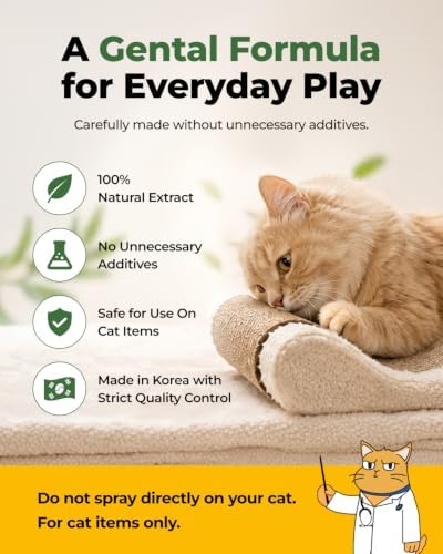 PETHROOM Happy Max Silvervine Spray for Cats, 100% Natural Dual-Plant Blend