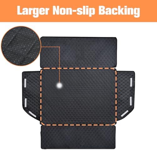 PETICON SUV Cargo Liner - Trunk Cover with Bumper Flap Protector