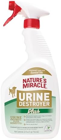 Nature's Miracle Dog Urine Destroyer Plus, Enzymatic Cleaner, 32 oz