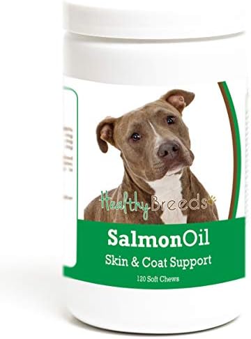 Healthy Breeds Pit Bull Salmon Oil Soft Chews 120 Count