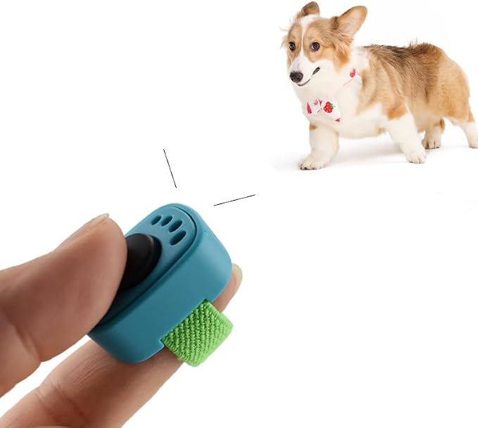 Ruconla Dog Clicker with Finger Ring, 5 Pack