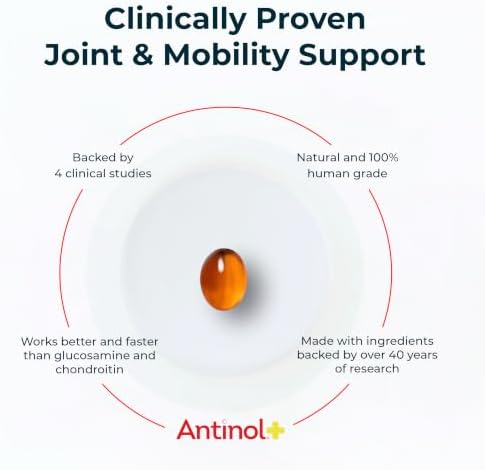 Antinol Plus Mobility Hip & Joint Supplement for Dogs, 60 Soft Gels