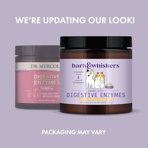 Bark & Whiskers Digestive Enzymes, Kibble Diet, 150 Scoops