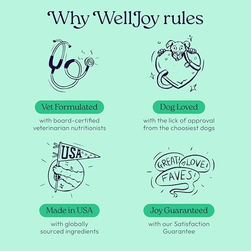 WellJoy Dental Dog Treat + Teeth Cleaning, Parsley, GutBoost, 24ct