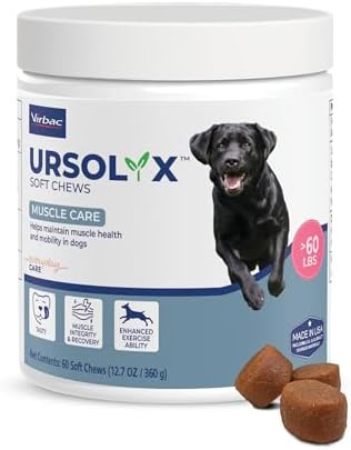 URSOLYX Soft Chews for Dogs, Large Breed, Muscle Support, 60 Count