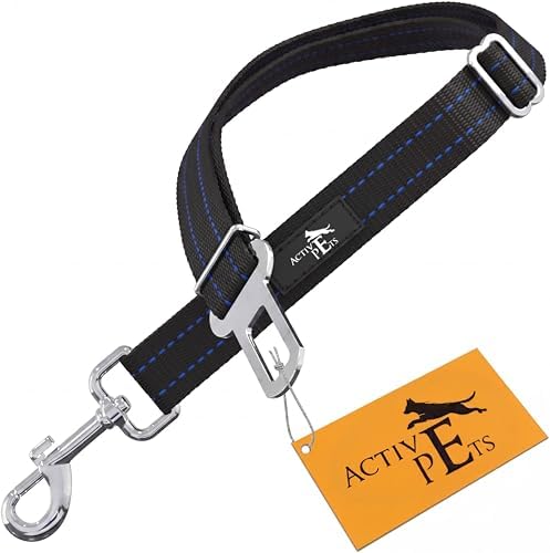 Active Pets Car Seat Belt for Dogs - Blue, 18-24in