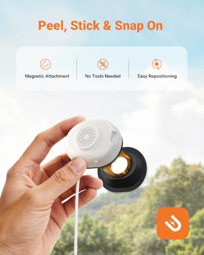 Anlapus 4 Pack 5MP 3K No Drill WiFi Magnetic Window Angle Mounted Camera