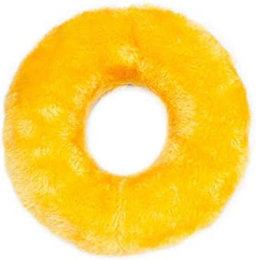 ZippyPaws Donutz No Stuffing Dog Toys to Keep Them Busy - Blueberry Donut | For Small and Medium Dogs, Squeaky Pet Toy for Boredom, Unstuffed Chew Toy, Soft Plush Puppy Products