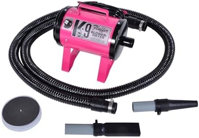 Electric Cleaner Company K9 Fluffer Dog Dryer – Powerful, Portable Grooming Blower for Dogs and Pets, Pink