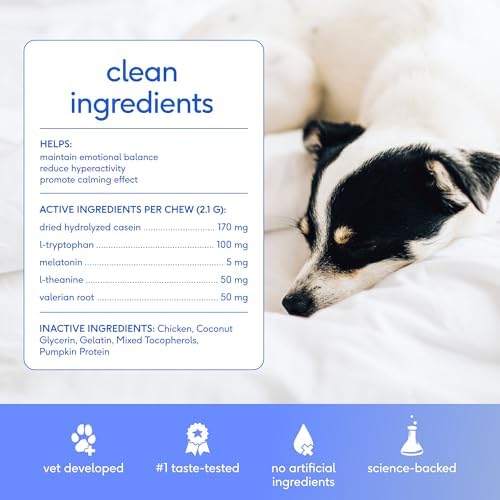 Native Pet Advanced Calming Chews for Dogs, Melatonin, Valerian, 120 Chews