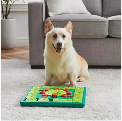 Interactive Dog and Cat Games Treat Hiding Challenge Mental Stimulation with Rewards (15 Inch Multi Puzzle Game)