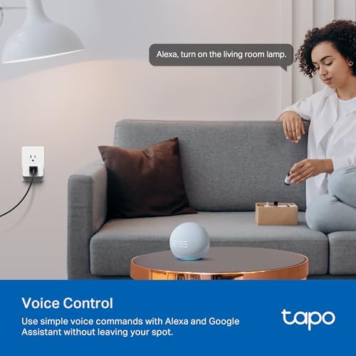 Tapo Smart Plug Wi-Fi, Energy Monitoring, P115(4-Pack), 15A
