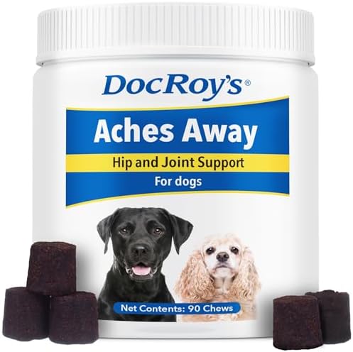 Doc Roy's Aches Away Mobility Support, Hip & Joint Soft Chews for Dog, 90ct