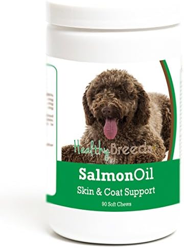 Healthy Breeds Spanish Water Dog Salmon Oil Soft Chews 90 Count, Brown