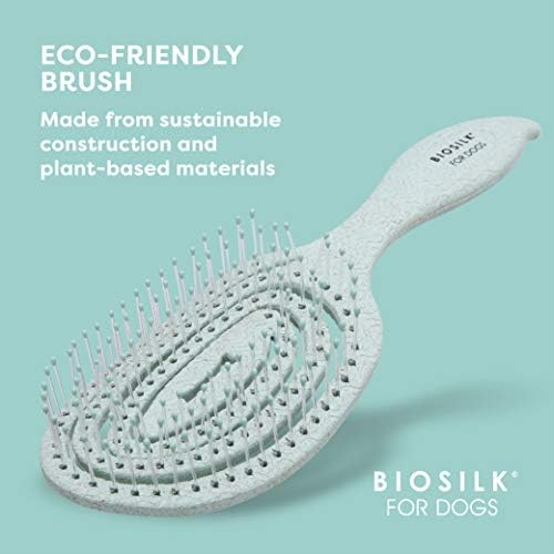 BioSilk for Pets Eco-Friendly Detangling Pin Brush for Dogs