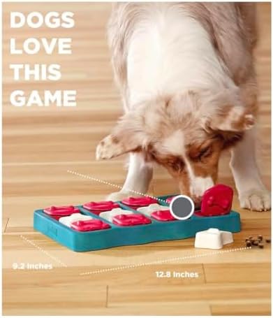 Interactive Dog and Cat Games Treat Hiding Challenge Mental Stimulation with Rewards (12.75 Inch Brick Game)