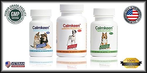 75 mg 60 Count Behavior Support Capsules for Small Dogs & Cats up to 22 lbs -Calming Natural Milk Protein Supplement-Help Pets Cope with Change & Noise Related Stress-Non-Drowsy-Lactose-Free