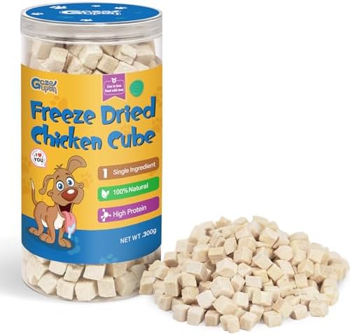 gazeupon Freeze Dried Chicken Dog & Cat Treats, Single Ingredient