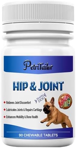 Dog Joint & Hip Support Supplement – Glucosamine, MSM & Chondroitin Tablets for Joint Pain Relief, Mobility & Cartilage Health, Duck Flavor, 90 Count