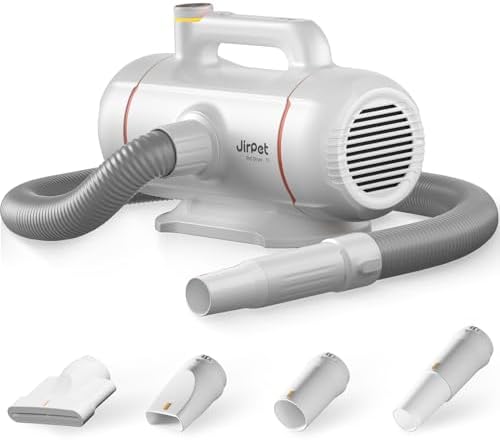 JirPet Dual Motor High Velocity Blow Dryer for Dogs, 5.0HP/2400W Pet Dryer