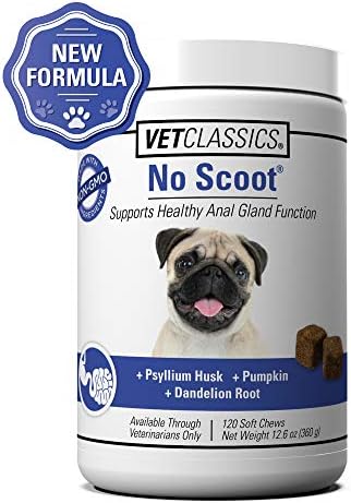 Vet Classics No Scoot for Dogs, Healthy Anal Support - 120 Soft Chews