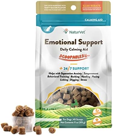 NaturVet Emotional Support Scoopables for Dogs Food Topper - 11oz