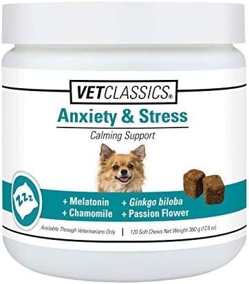 Vet Classics Anxiety & Stress Calming Support Dog Supplement, 120-Pack, 120 Count