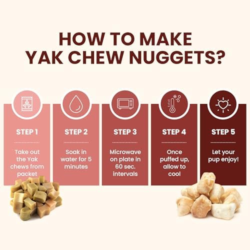 KATHMANDU'S Yak Chew Nuggets Dog Treats 1 lb Himalayan Cheese Bites