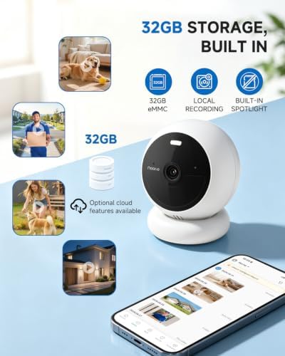 Noorio IP66 Magnetic Outdoor Security Camera, 1080P, 2.4GHz WiFi, B200SE