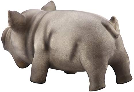 Dog Chew Toy Cute Pig Grunting Squeak Latex Dog Puppy Toy(Black)
