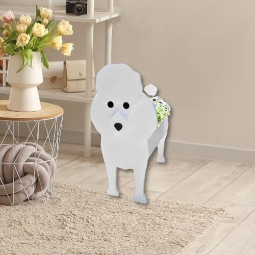 Poodle Dog Planter Pots, Animal Shaped Flower Pot