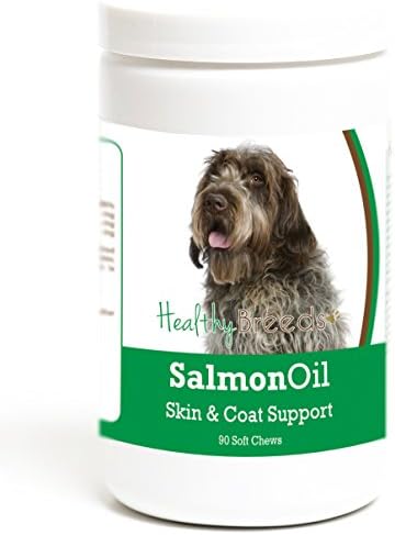 Healthy Breeds Wirehaired Pointing Griffon Salmon Oil Soft Chews 90 Count, Brown
